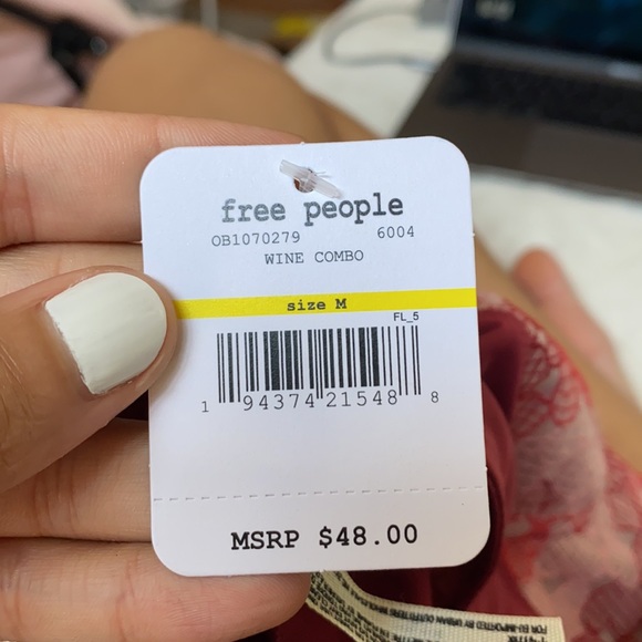 Free People Red Bralette - Picture 6 of 6